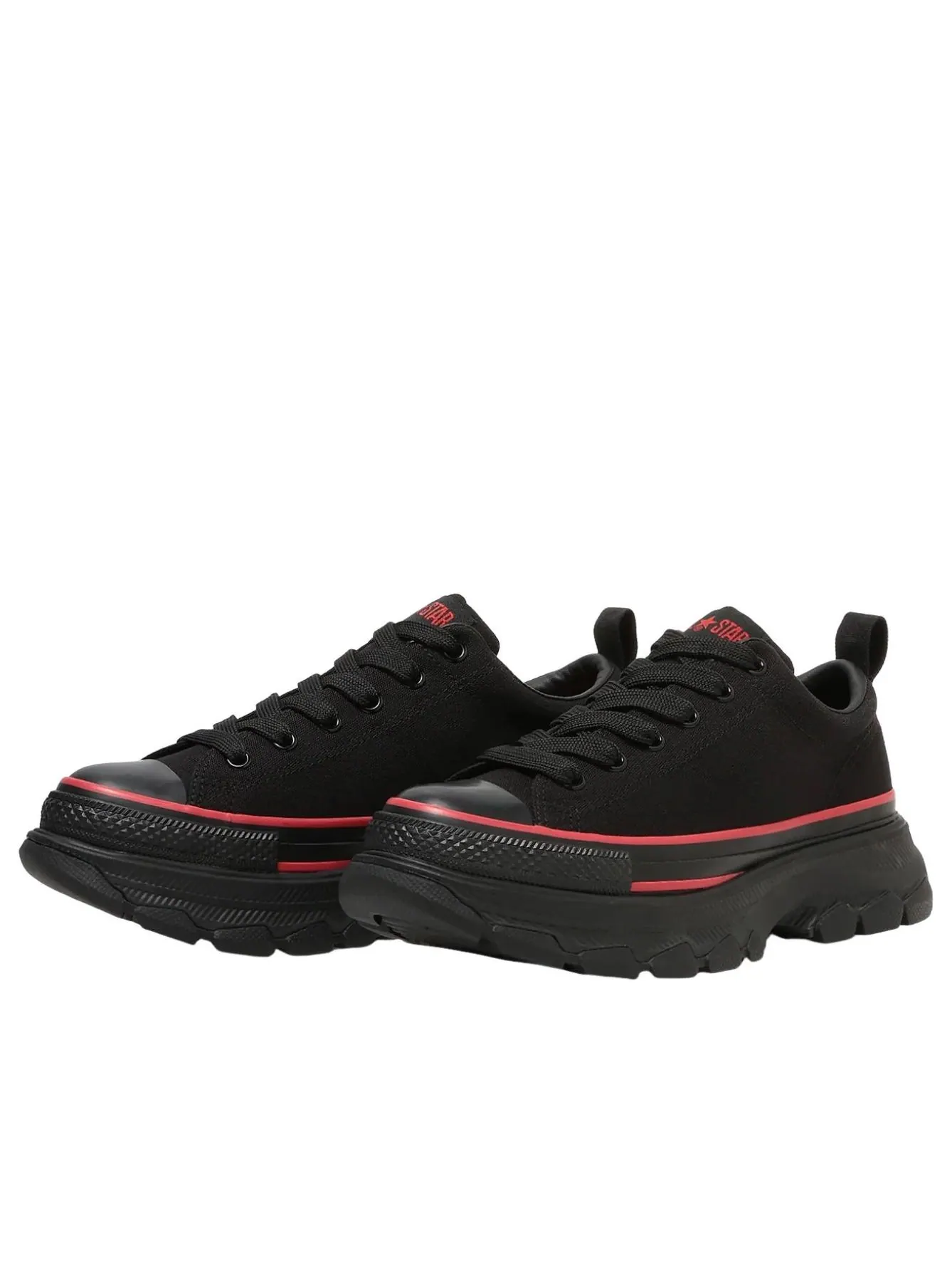 Кроссовки Converse All Star Trekwave AP OX 'Black Red' — изображение 2 из 6, черный/красный