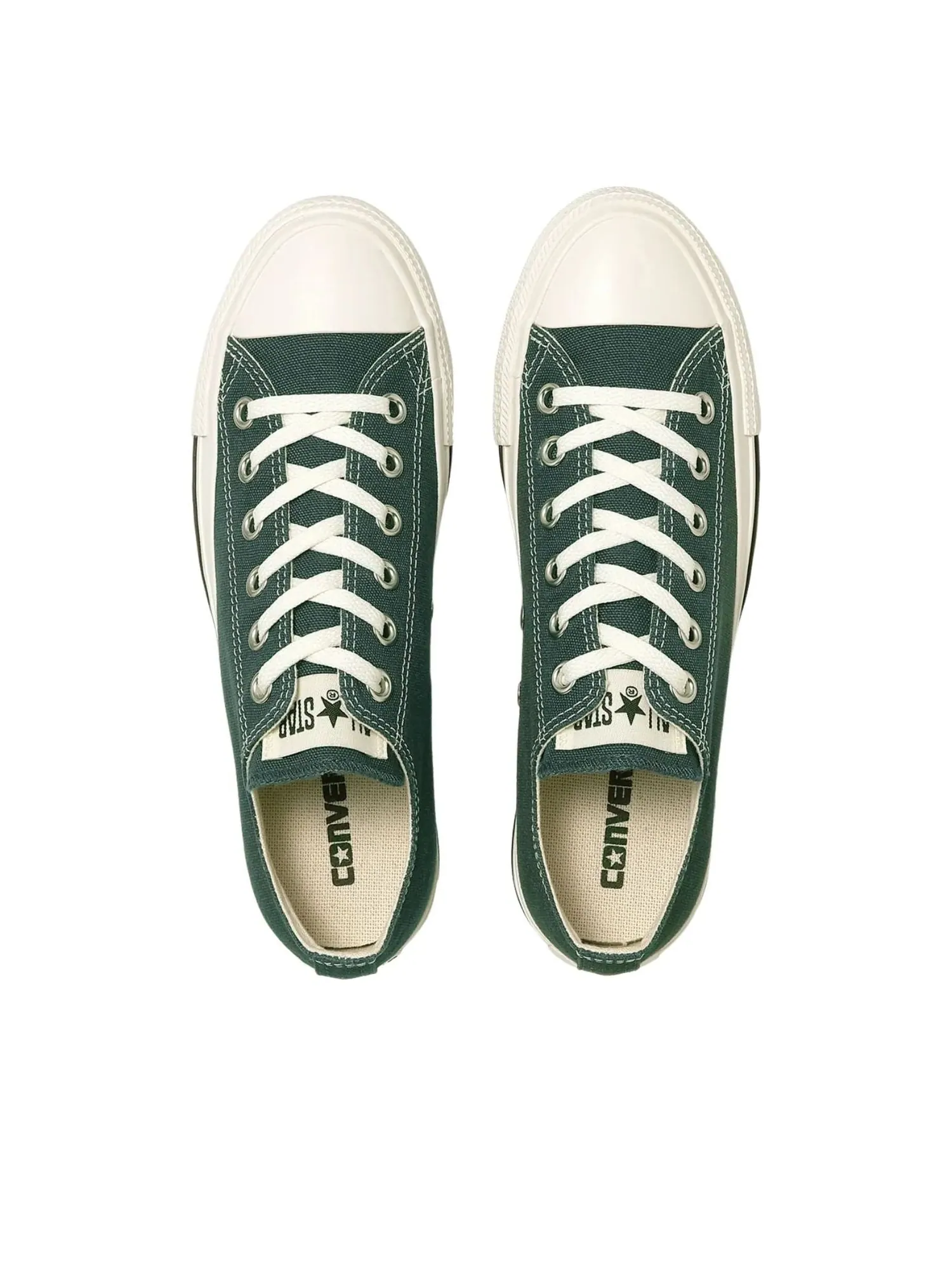 Кеды Converse All Star WashedCanvas OX 'Forest Green' — изображение 3 из 6, зеленый
