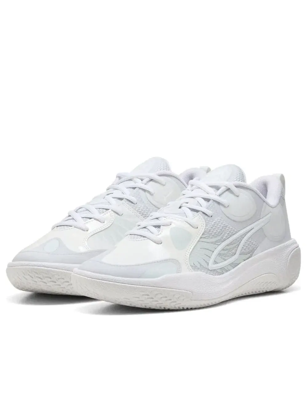 Мужские кроссовки для баскетбола с шнуровкой MB.01 PUMA — изображение 6 из 6, белый