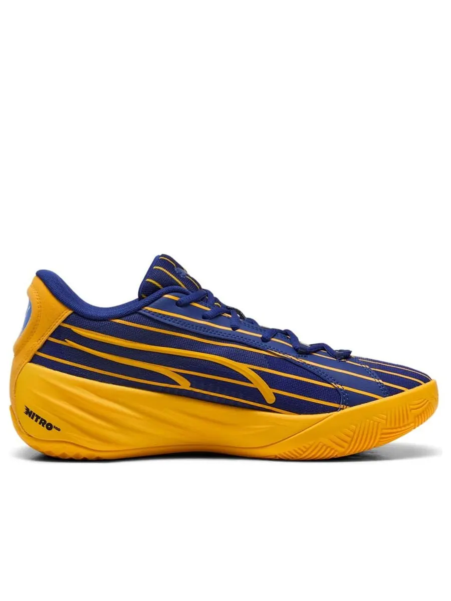Кроссовки PUMA All-Pro NITRO 'Navy Gold' — изображение 2 из 6, темно-синий
