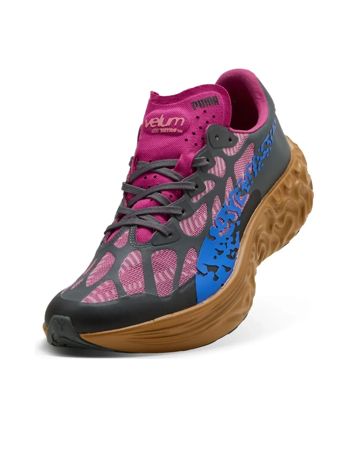 Кроссовки PUMA x Salehe Bembury Velum Nitro 'Salmon Pink Brown' — изображение 3 из 6, розовый