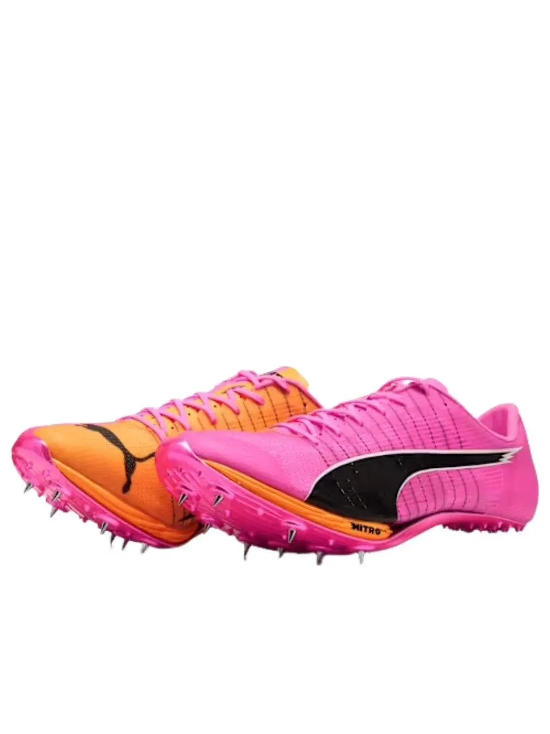 Мужские беговые кроссовки с шипами PUMA EvoSpeed Sprint Nitro Elite 2 — изображение 2 из 5, розовый