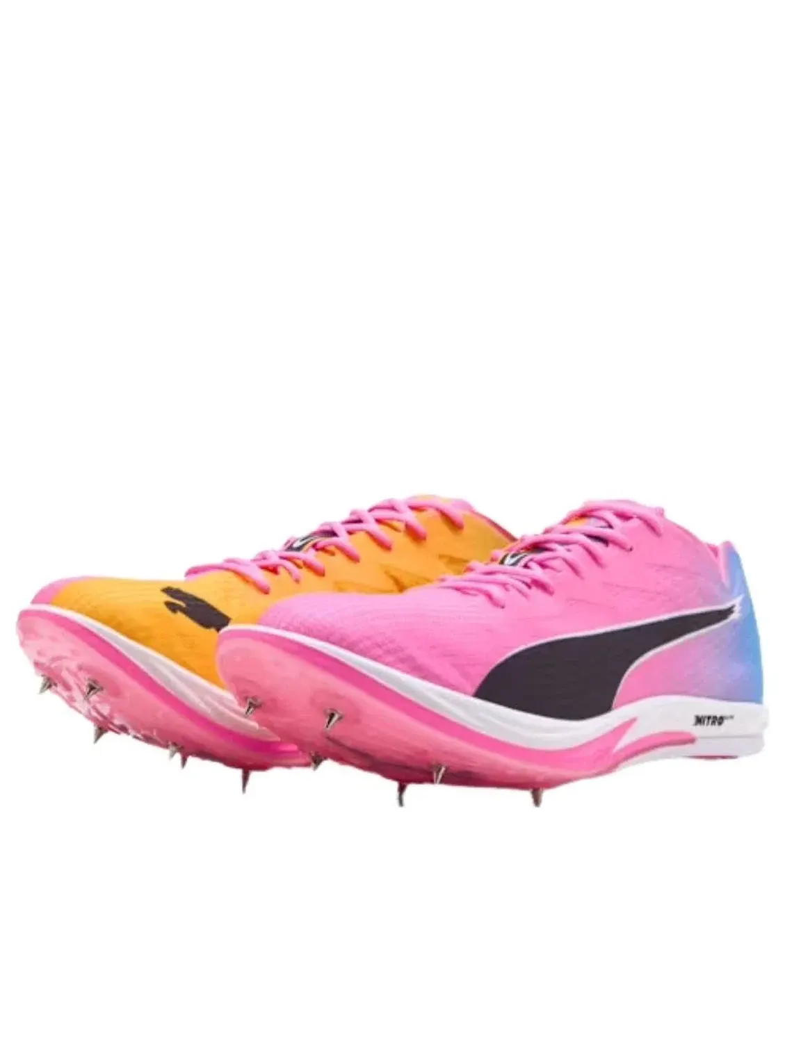 Мужские кроссовки для бега с шипами Nitro Elite PUMA — изображение 2 из 5, розовый