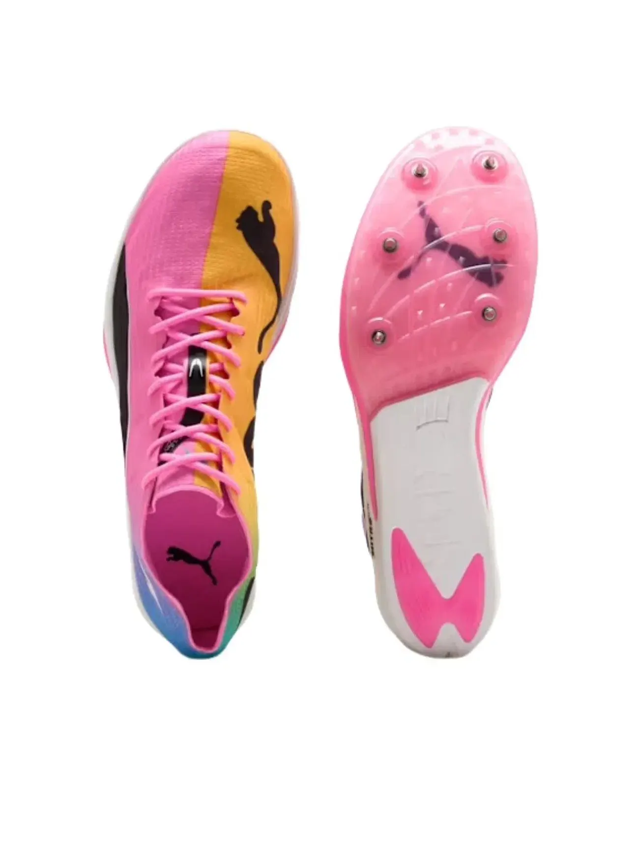 Мужские кроссовки для бега с шипами Nitro Elite PUMA — изображение 3 из 5, розовый