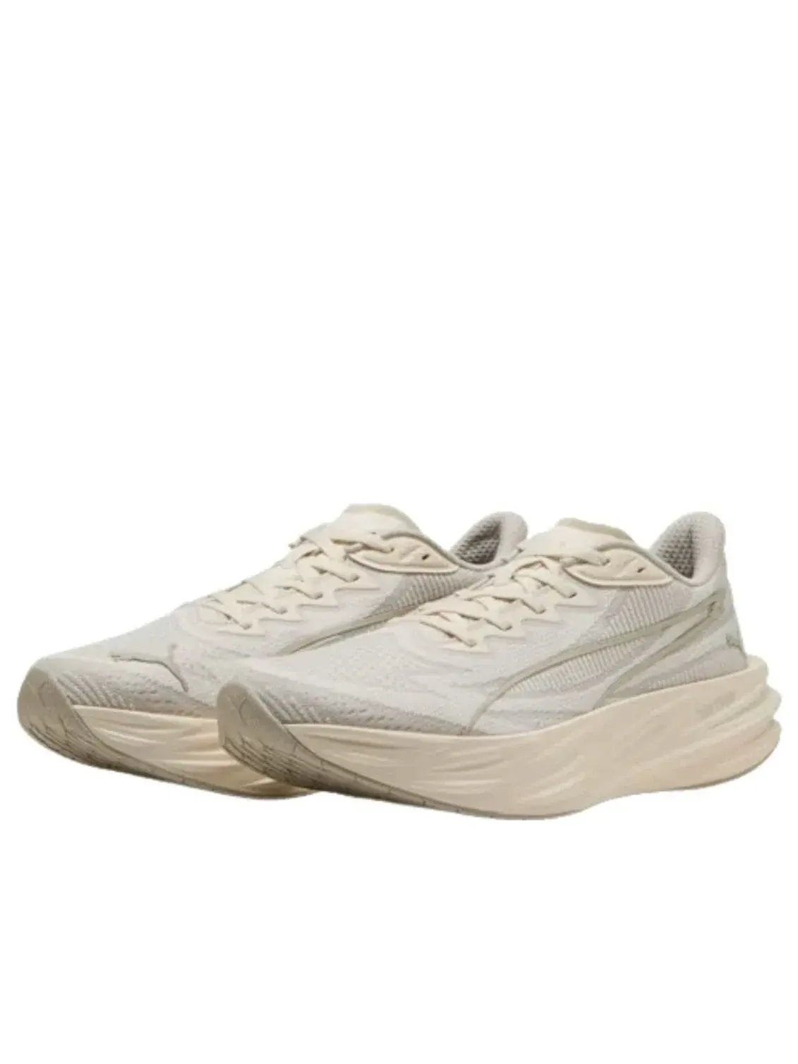 Мужские кроссовки для бега с шнуровкой Deviate Nitro PUMA — изображение 2 из 5, бежевый