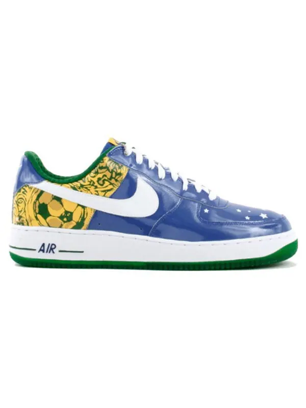 Кроссовки air force 1 premium collection royale 'ronaldinho' Nike — изображение 2 из 3, белый/кремовый/зеленый