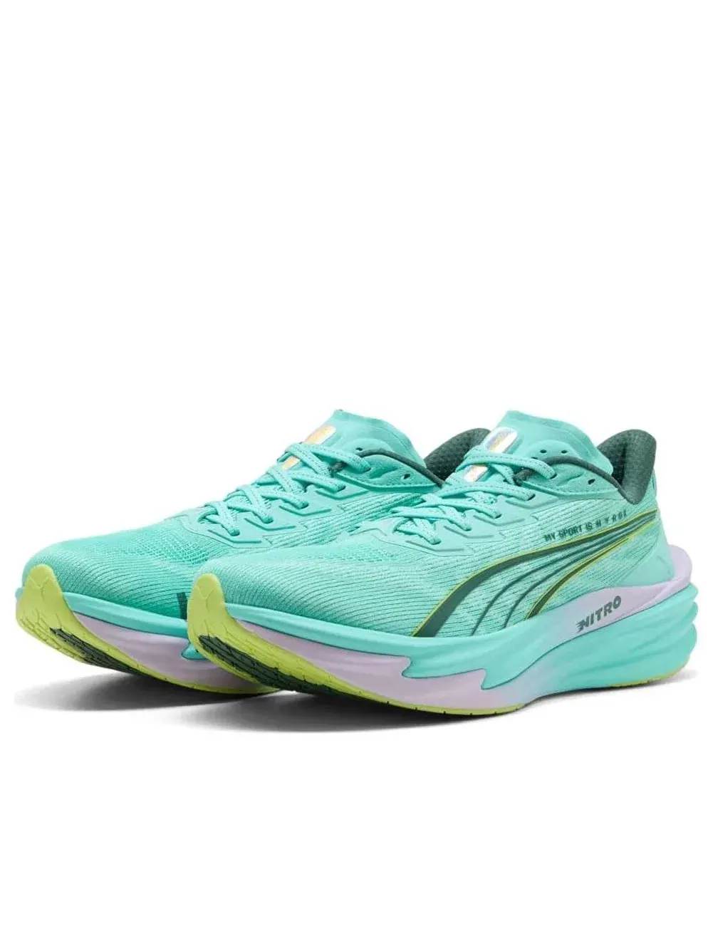 Мужские беговые кроссовки с технологией Nitro Foam Deviate Nitro 4 PUMA — изображение 6 из 6, бирюзовый