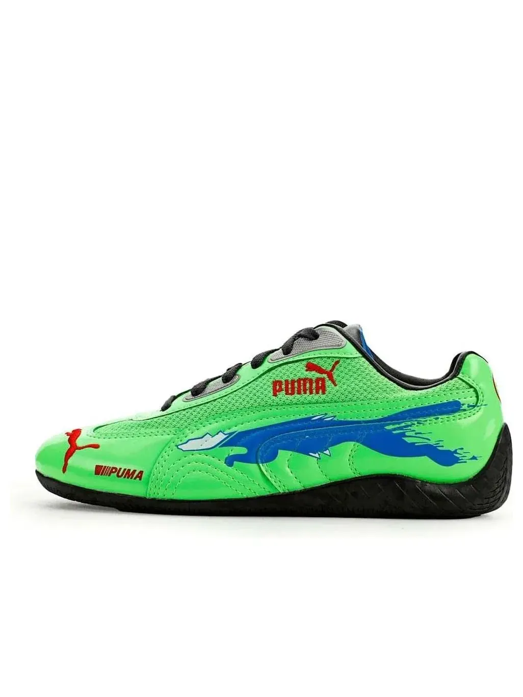 Кроссовки PUMA x Fast & Furious LA Speedcat 'Fluro Green Pes-Racing Blue PUMA Black' — изображение 1 из 6, зеленый