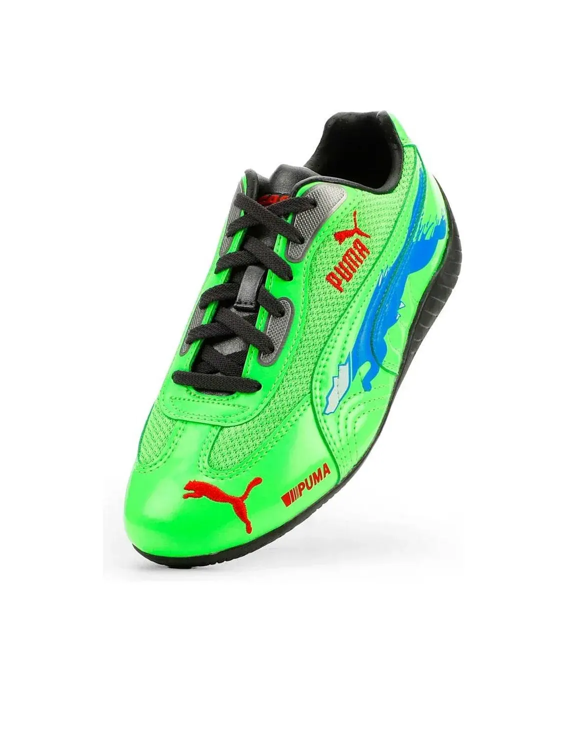 Кроссовки PUMA x Fast & Furious LA Speedcat 'Fluro Green Pes-Racing Blue PUMA Black' — изображение 5 из 6, зеленый