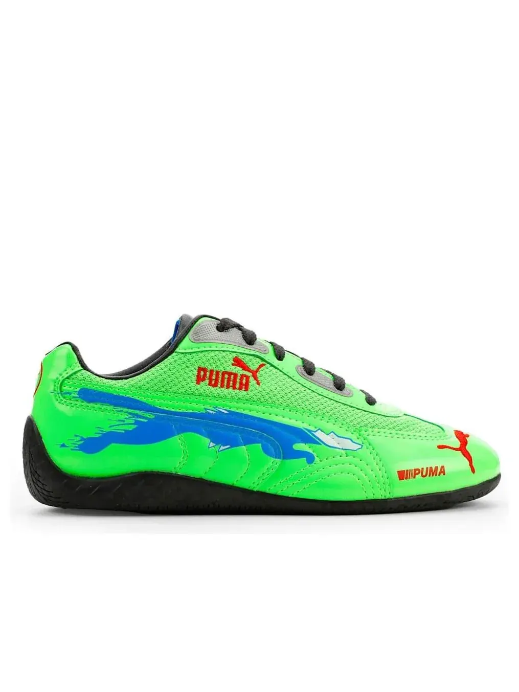 Кроссовки PUMA x Fast & Furious LA Speedcat 'Fluro Green Pes-Racing Blue PUMA Black' — изображение 6 из 6, зеленый