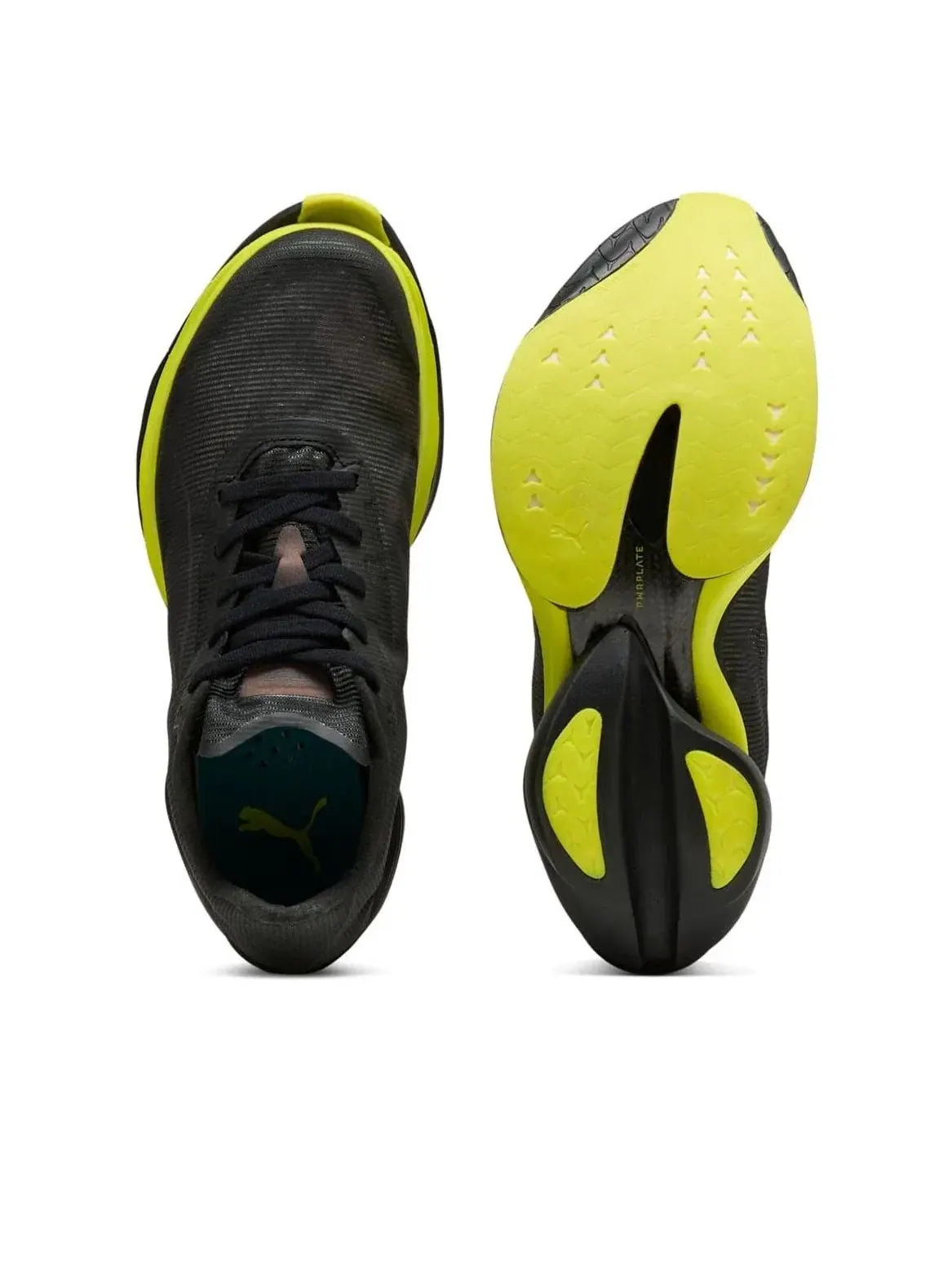 Кроссовки PUMA x Aston Martin Aramco F1 Team Fast-R Nitro Elite 3 'Black Lime Shimmer' 314219-01 — изображение 5 из 6, черный