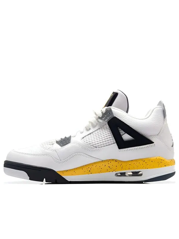 Кроссовки 4 ретро ls Air Jordan — изображение 1 из 3, белый/желтый