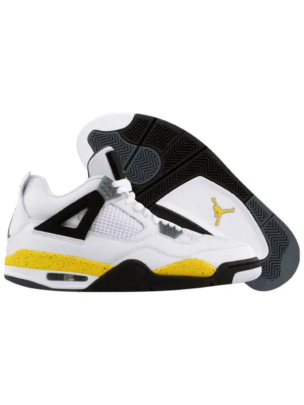 Кроссовки 4 ретро ls Air Jordan — изображение 2 из 3, белый/желтый