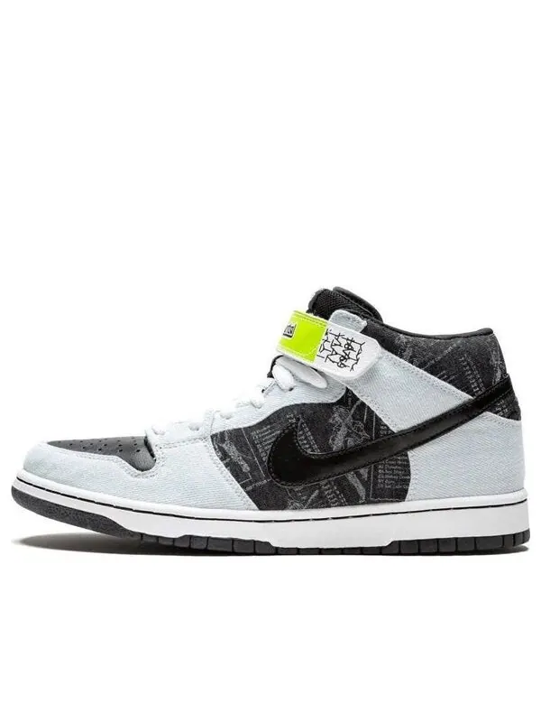 Кроссовки dunk mid premium sb 'heavy mental' Nike — изображение 1 из 1, черный/черный