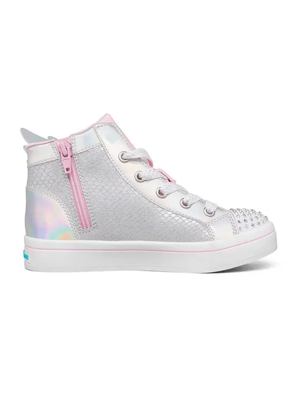 Кроссовки twi-lites 2.0 'silver pink' Skechers — изображение 2 из 4, серебристый/розовый