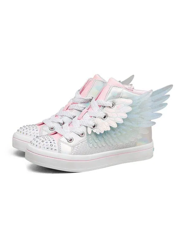 Кроссовки twi-lites 2.0 'silver pink' Skechers — изображение 3 из 4, серебристый/розовый