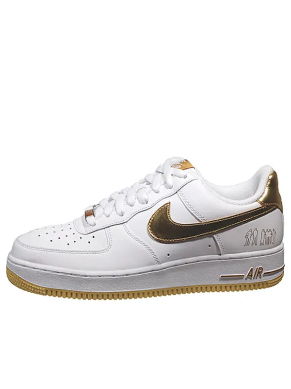 Кроссовки air force 1 '07 'players' Nike — изображение 1 из 1, белый/золотистый