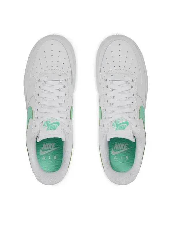 Кроссовки air force 1 white green glow' Nike — изображение 3 из 4, белый