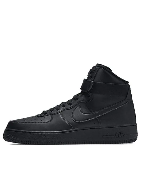 Кроссовки air force 1 high '07 'triple black 2017' Nike — изображение 1 из 4, черный
