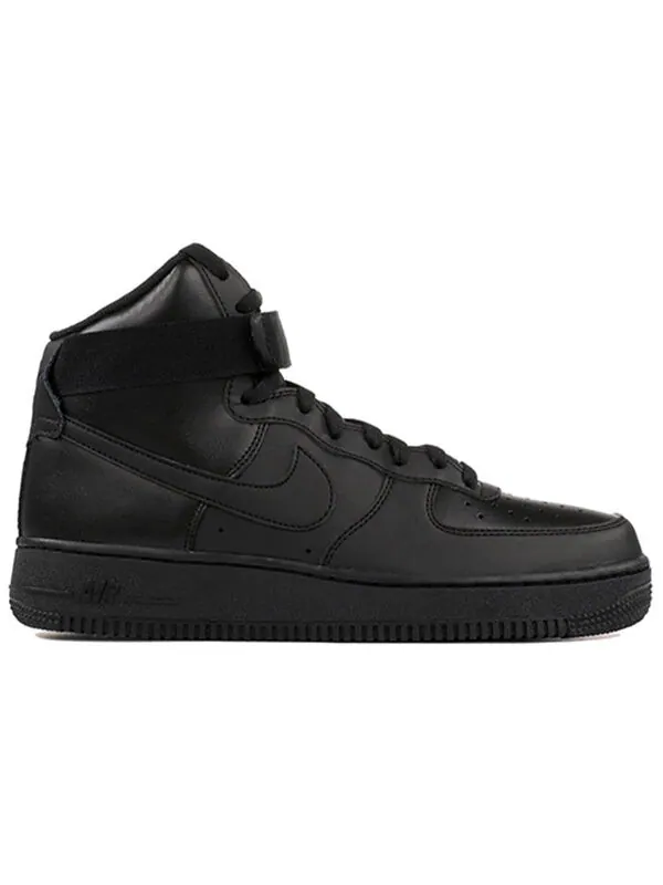 Кроссовки air force 1 high '07 'triple black 2017' Nike — изображение 2 из 4, черный