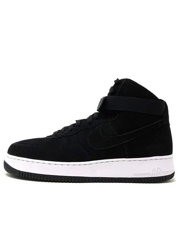 Кроссовки air force 1 high '07 'triple black suede white' Nike — изображение 1 из 4, черный/белый