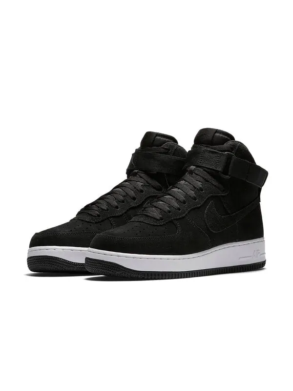 Кроссовки air force 1 high '07 'triple black suede white' Nike — изображение 3 из 4, черный/белый