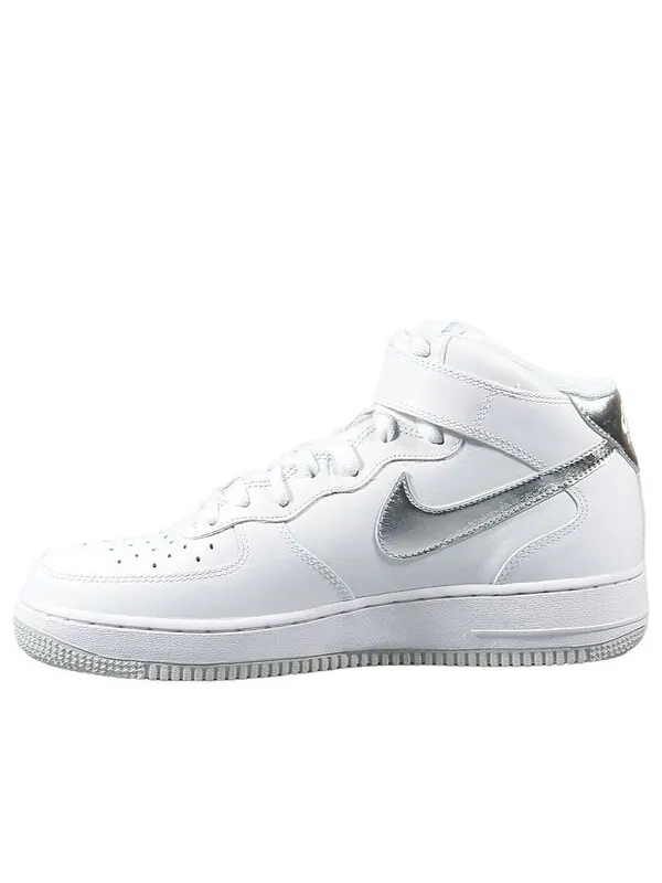 Кроссовки air force 1 mid '07 'white silver' Nike — изображение 1 из 4, белый