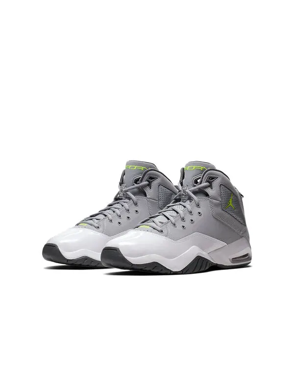 Кроссовки b'loyal 'grey volt white' Air Jordan — изображение 3 из 4, серый/белый/зеленый