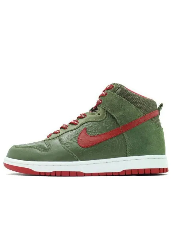 Кроссовки x stussy dunk высокие Nike — изображение 1 из 1, зеленый