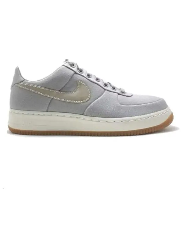 Кроссовки x supreme air force 1 'canvas medium grey' Nike — изображение 2 из 2, серый//белый