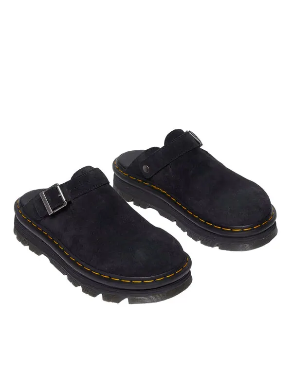 Сандалии Dr. Martens zebzag suede slingback platform mule — изображение 2 из 2, черный
