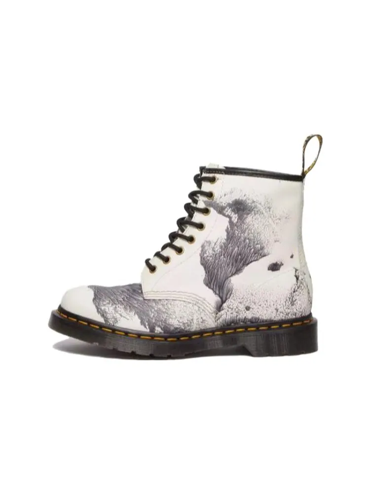 Ботинки Dr. Martens 1460 x Tate Decalcomania кожаные с принтом — изображение 2 из 4, бело-черный
