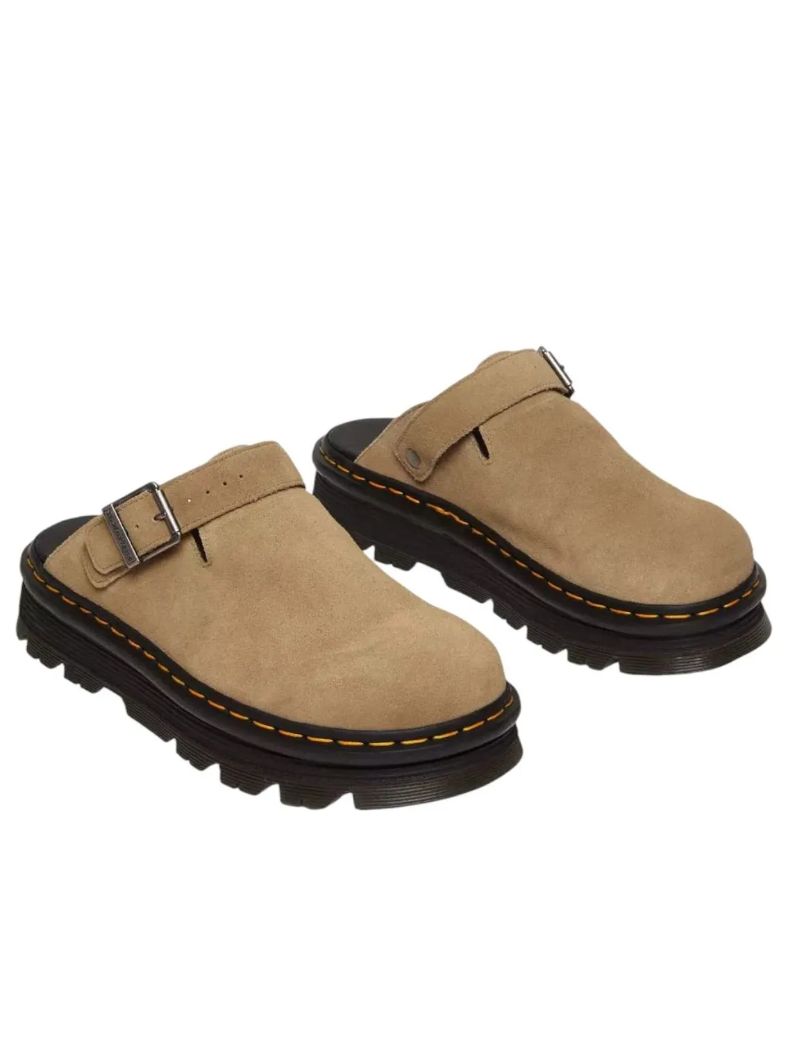 Мюли Dr. Martens Zebzag замшевые — изображение 2 из 6, бежевый
