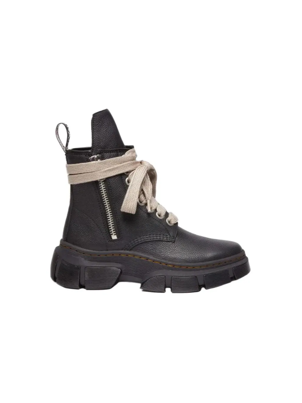 Ботинки Dr. Martens x Rick Owens 1460 DMXL Jumbo на шнуровке — изображение 2 из 6, черный/бежевый