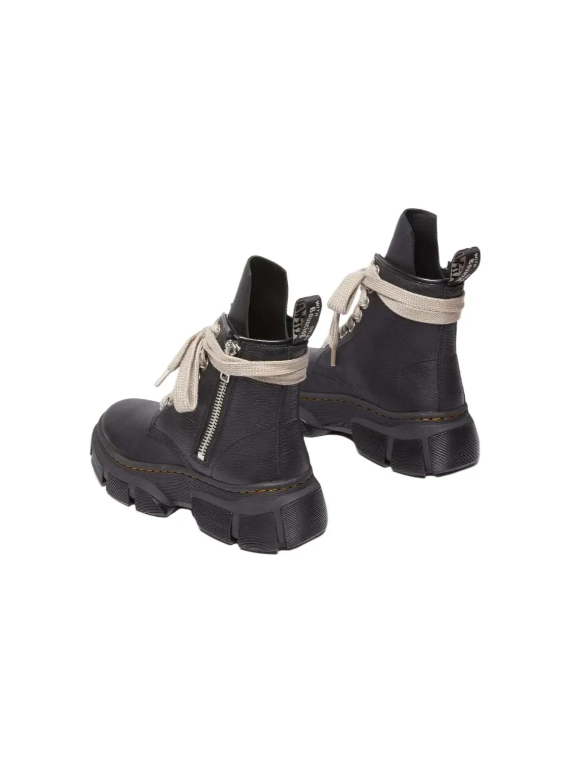 Ботинки Dr. Martens x Rick Owens 1460 DMXL Jumbo на шнуровке — изображение 5 из 6, черный/бежевый