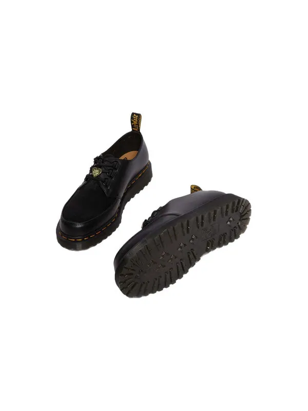 Кроссовки Dr. Martens ramsey girls don't cry hair-on leather creeper shoes 'black' — изображение 4 из 4, черный/желтый