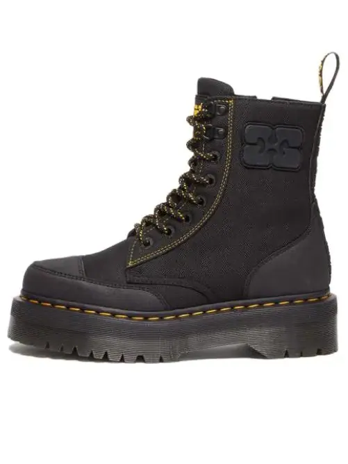 Ботинки женские Dr. Martens x Ganni Jadon Platform 'Black' — изображение 1 из 4, черный
