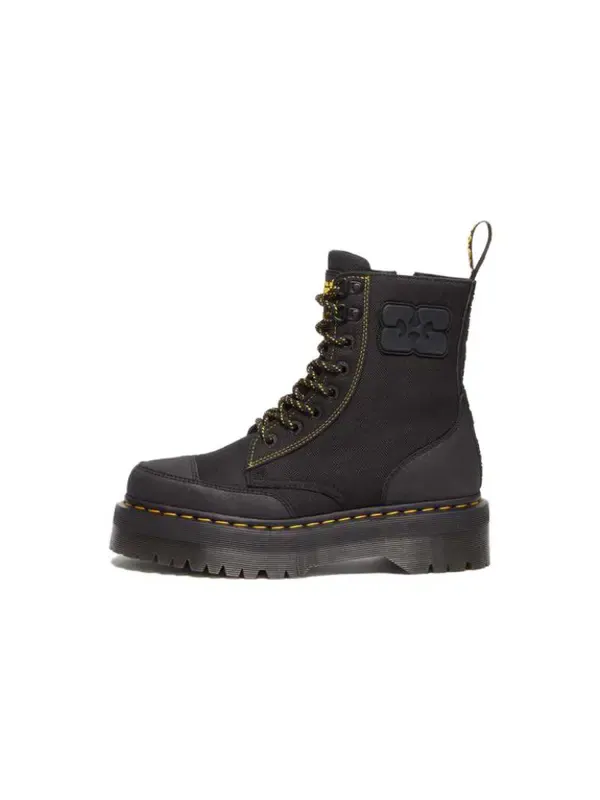 Ботинки женские Dr. Martens x Ganni Jadon Platform 'Black' — изображение 2 из 4, черный