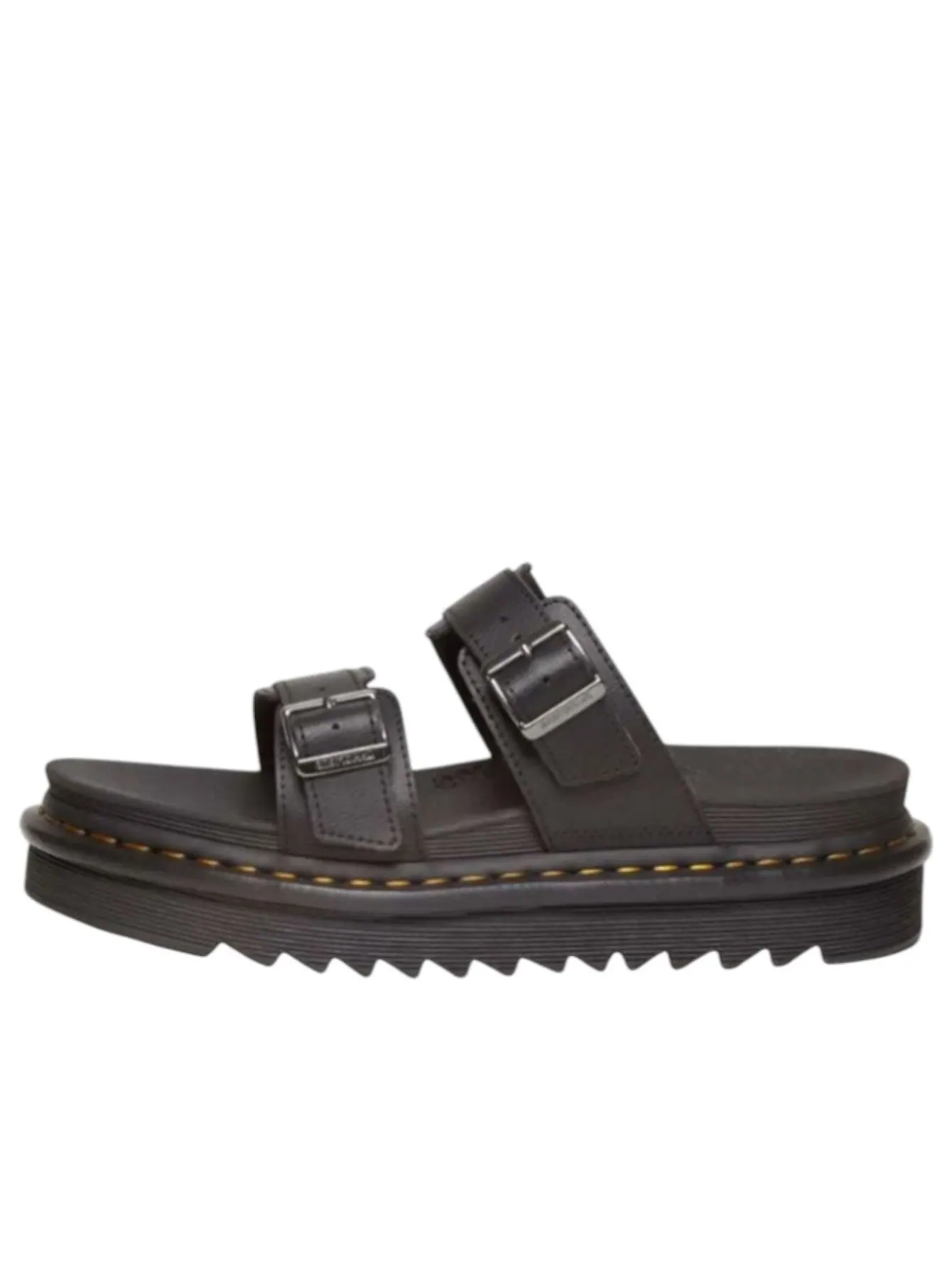 Шлепанцы Dr. Martens Myles Athena, кожаные — изображение 1 из 5, черный
