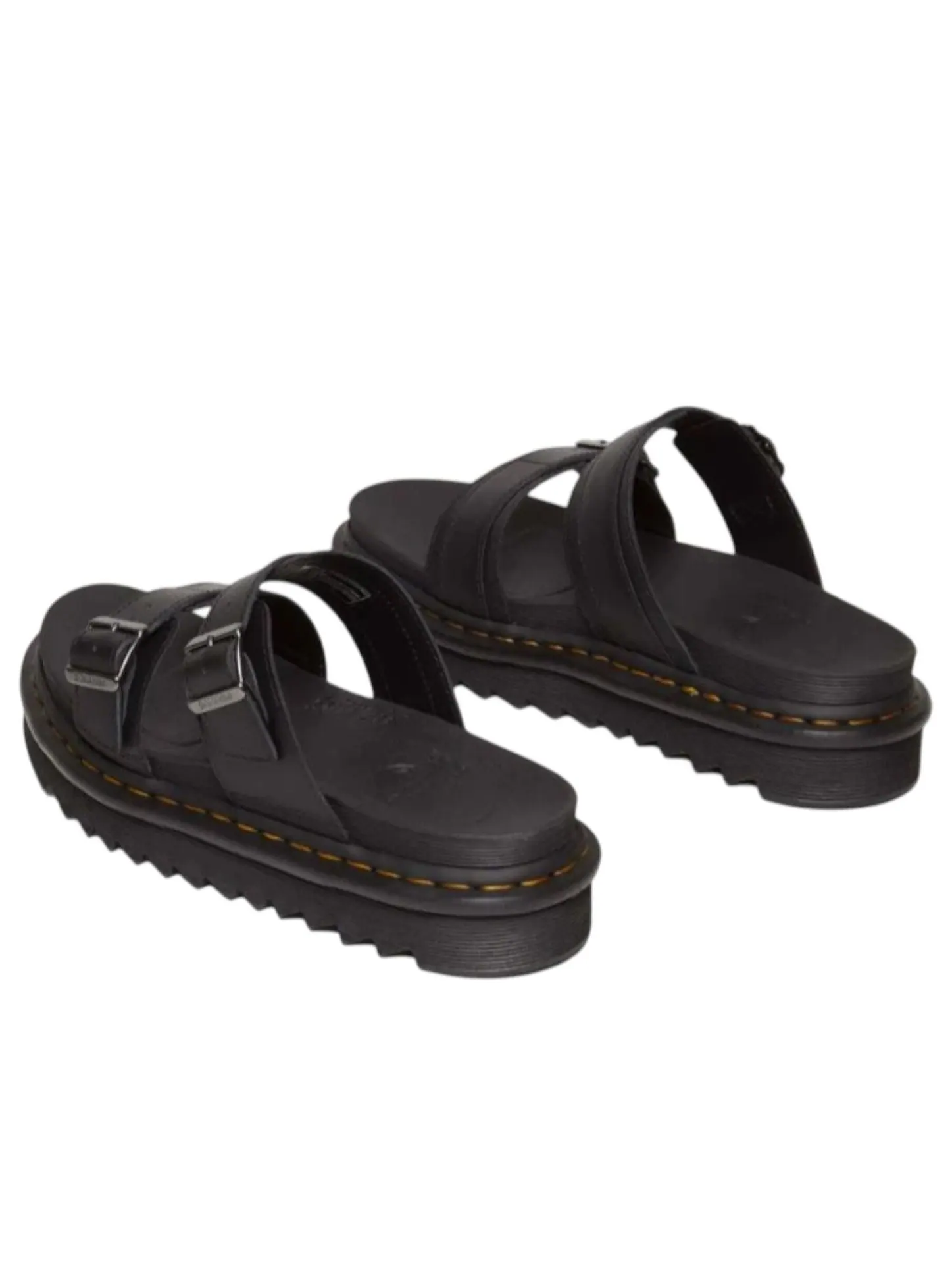 Шлепанцы Dr. Martens Myles Athena, кожаные — изображение 4 из 5, черный
