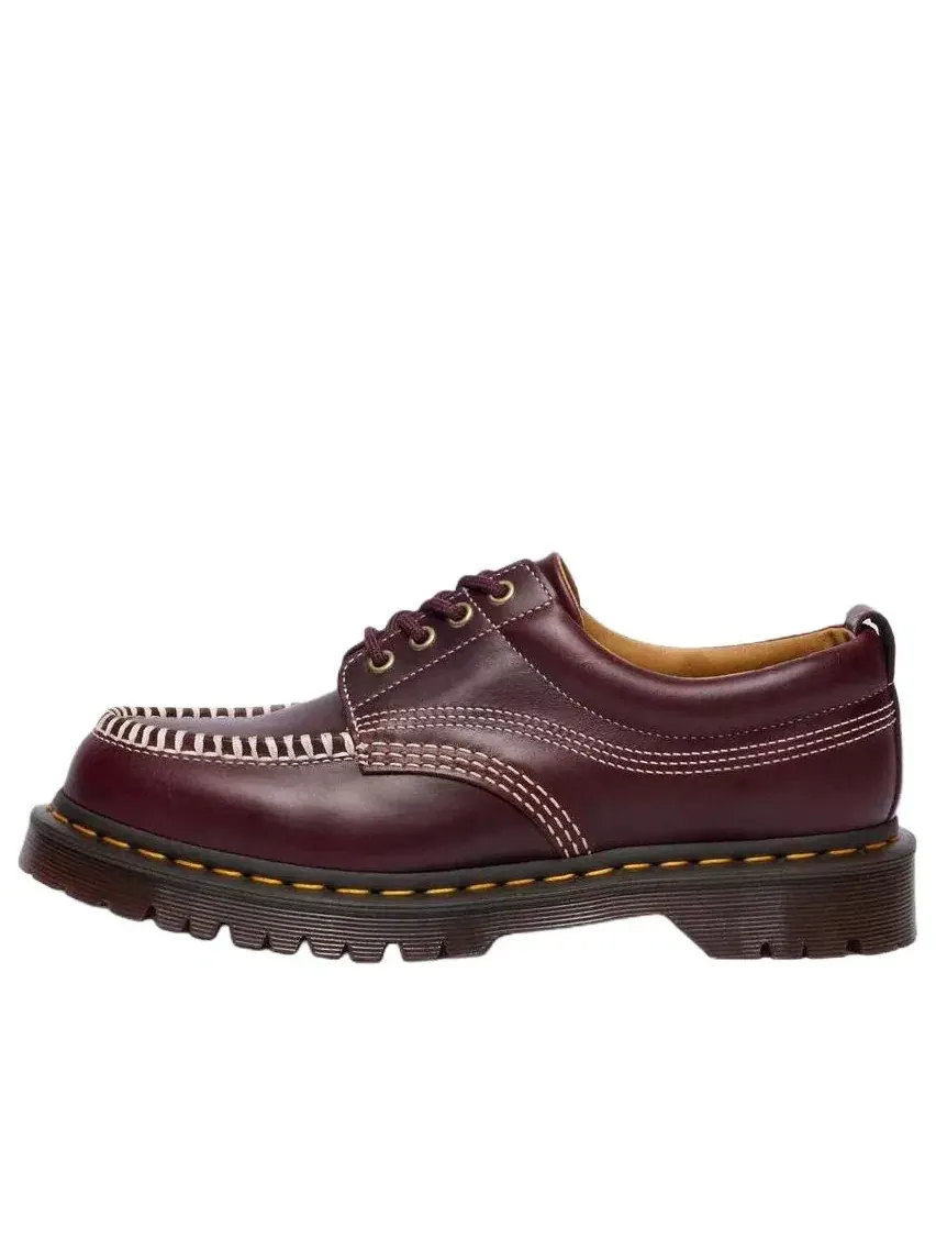 Туфли мужские Dr. Martens Lowell, кожаные, с мокасиновым мысом — изображение 1 из 7, красный