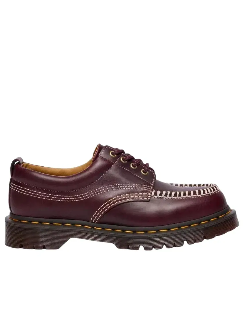 Туфли мужские Dr. Martens Lowell, кожаные, с мокасиновым мысом — изображение 2 из 7, красный
