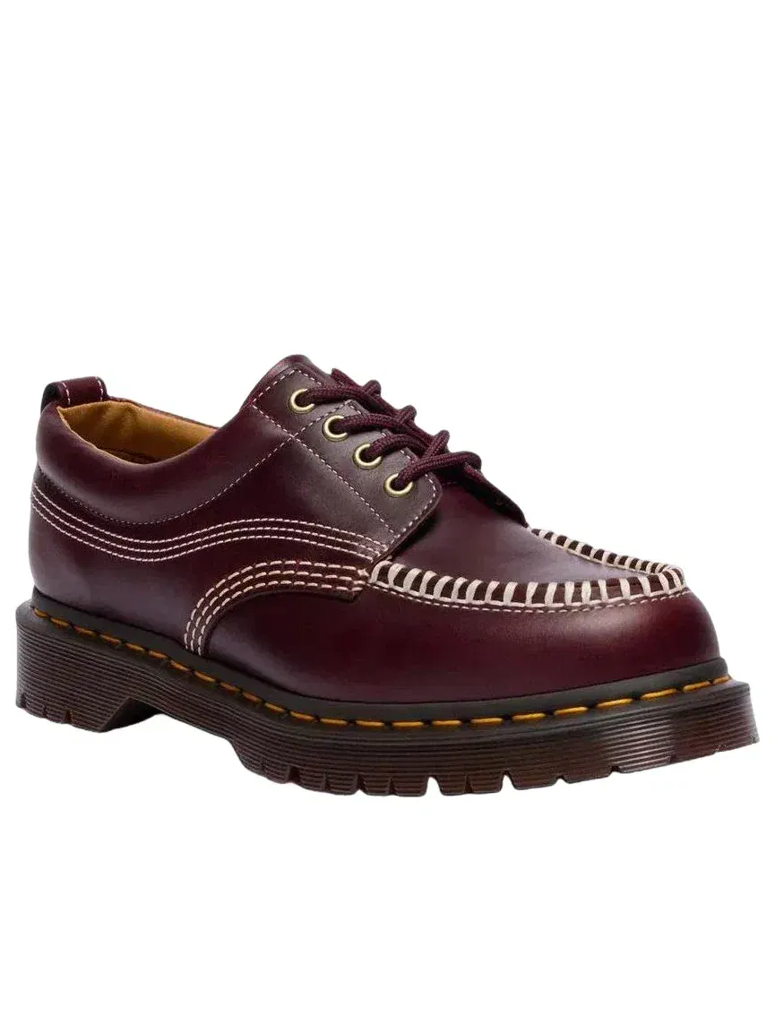 Туфли мужские Dr. Martens Lowell, кожаные, с мокасиновым мысом — изображение 3 из 7, красный