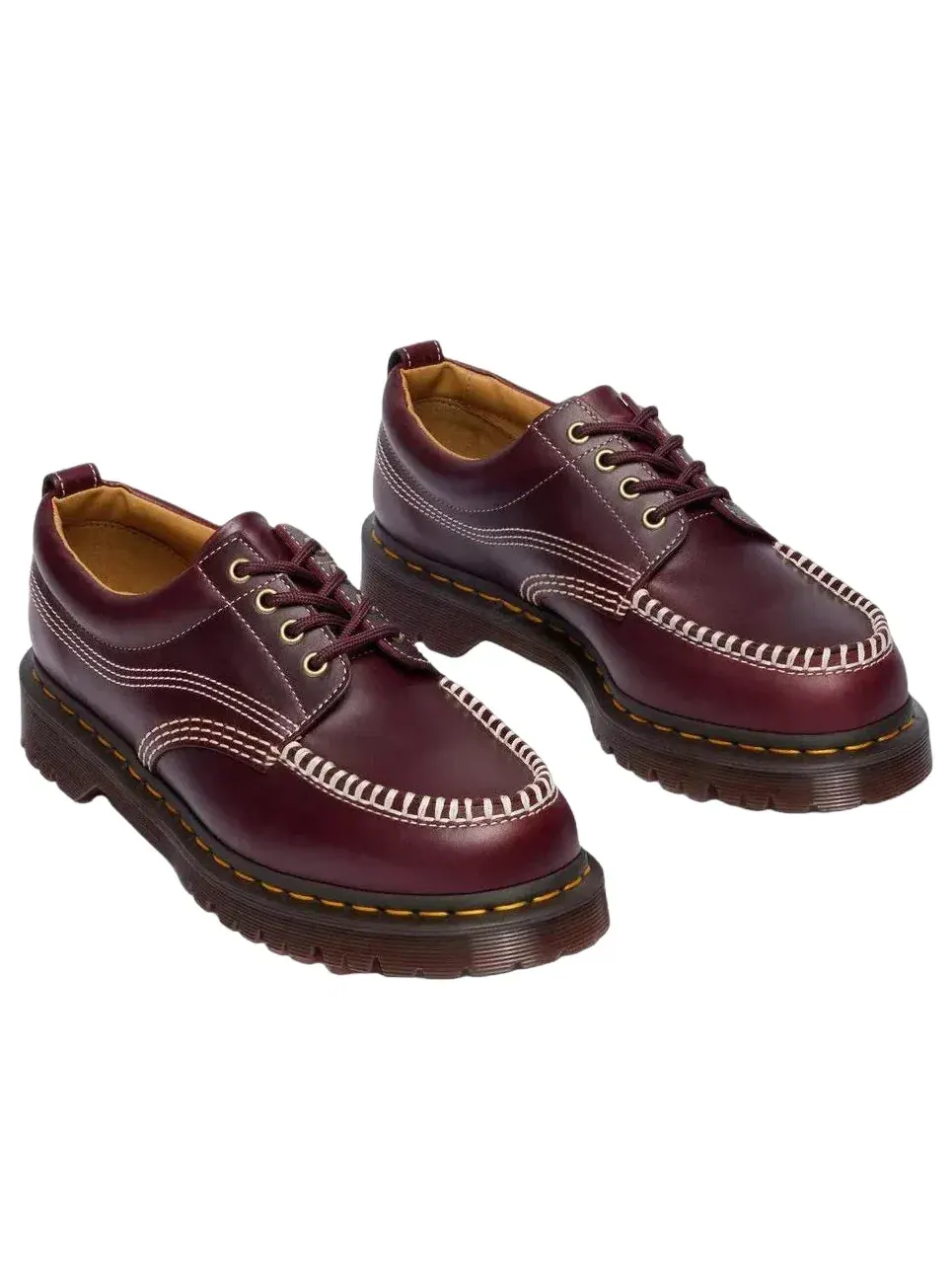 Туфли мужские Dr. Martens Lowell, кожаные, с мокасиновым мысом — изображение 4 из 7, красный