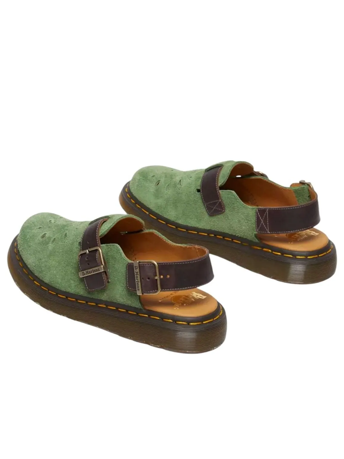 Сандалии Dr. Martens Jorge Desert Oasis Mule Зеленый/Коричневый — изображение 2 из 5, серый