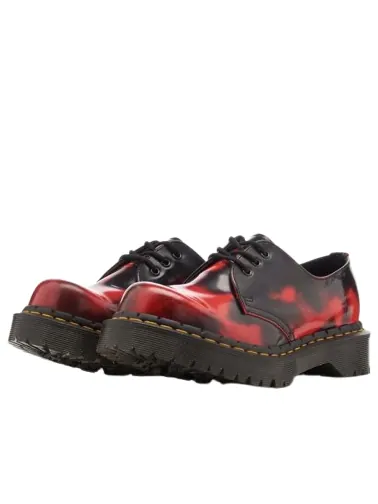 Ботинки Dr. Martens 1461 Bex 'Black Red', кожаные — изображение 2 из 6, черный/красный
