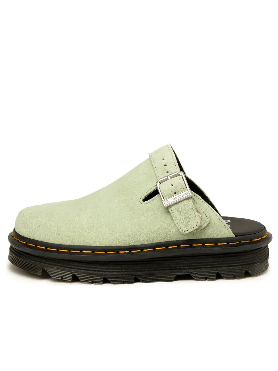Сандалии Dr. Martens Zebzag Suede Casual Slingback Platform Mules — изображение 2 из 5, зеленый