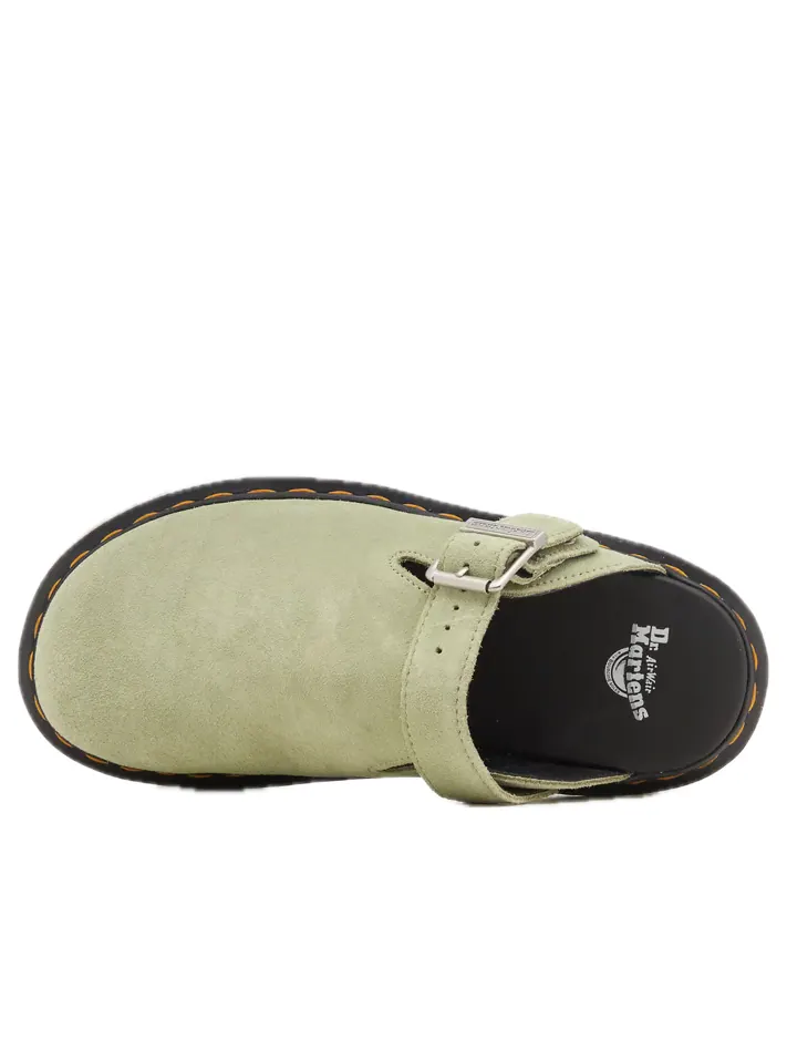 Сандалии Dr. Martens Zebzag Suede Casual Slingback Platform Mules — изображение 4 из 5, зеленый