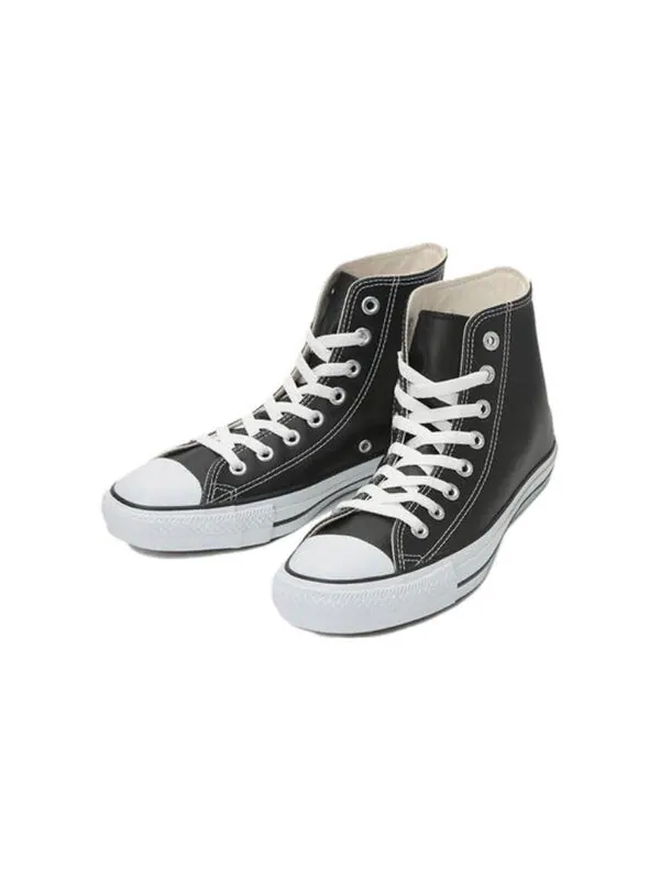 Кроссовки all star leather high top 'black white' Converse — изображение 2 из 4, черный/белый