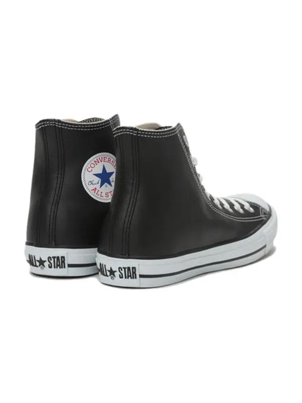 Кроссовки all star leather high top 'black white' Converse — изображение 3 из 4, черный/белый